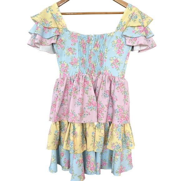 Dolls Kill Sugar Thrillz Moonglow Romance Ruffle Mini Dress - Picture 4 of 10